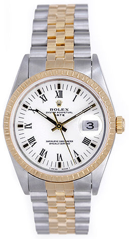 Rolex Date Men's Watch 15223 White dial