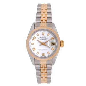Ladies Rolex Watch Stainless Steel & Gold  Datejust  69163