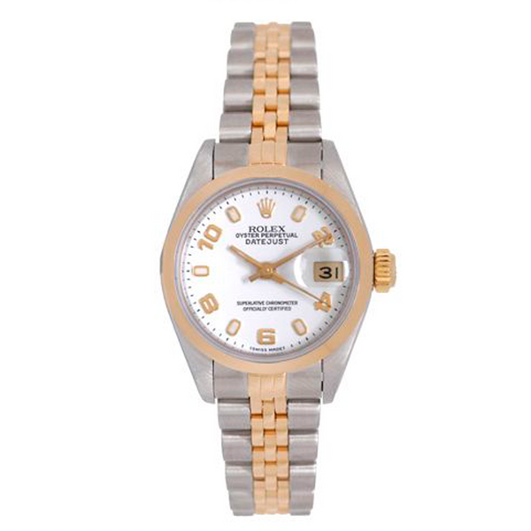 Ladies Rolex Watch Stainless Steel & Gold  Datejust  69163