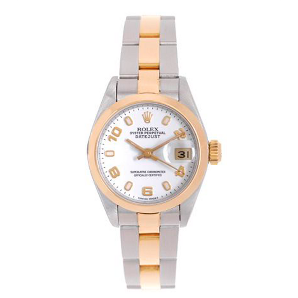 Ladies Rolex Datejust Stainless Steel & 18k Gold Watch 79173