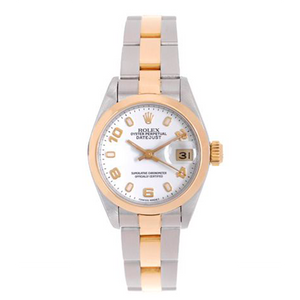 Ladies Rolex Datejust Stainless Steel & 18k Gold Watch 79173