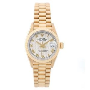 Rolex President Ladies 18k Yellow Gold Watch 69178