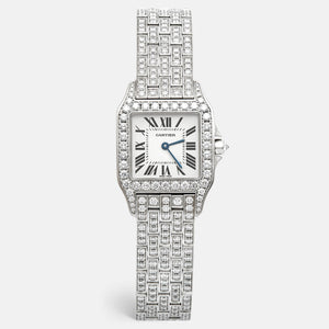 Ladies Cartier Santos Demoiselle Diamond Watch WF9010YA