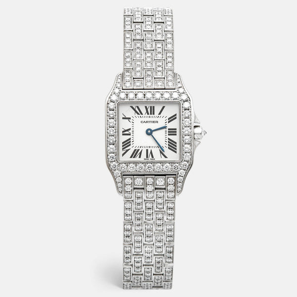 Ladies Cartier Santos Demoiselle Diamond Watch WF9010YA