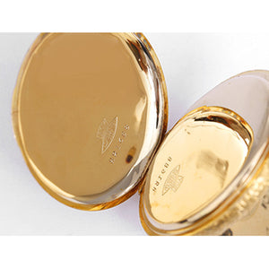 Vintage Hampden 14k Solid Gold Hunting Case Pocket Watch