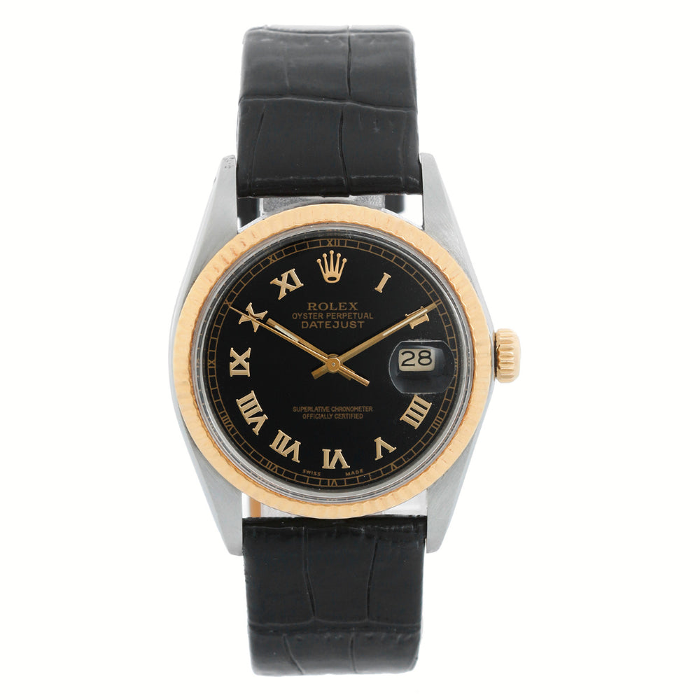 Men's Rolex Datejust 2-Tone Steel & Gold Watch 16013