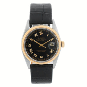 Men's Rolex Datejust 2-Tone Steel & Gold Watch 16013