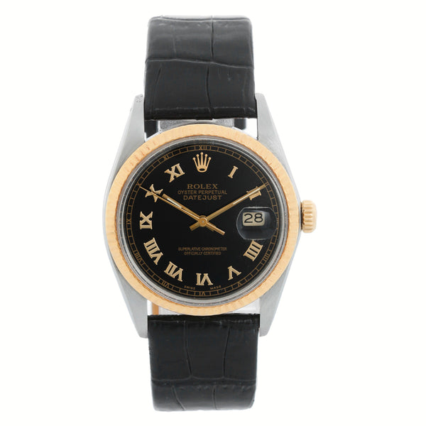 Men's Rolex Datejust 2-Tone Steel & Gold Watch 16013