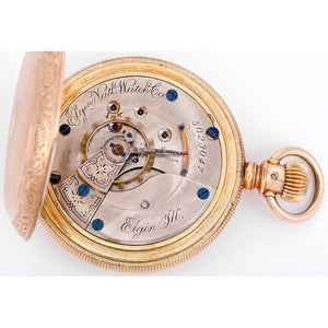 Vintage Elgin Pocket Watch Filled 18 Size Grade 102 Model 2 – Image 13