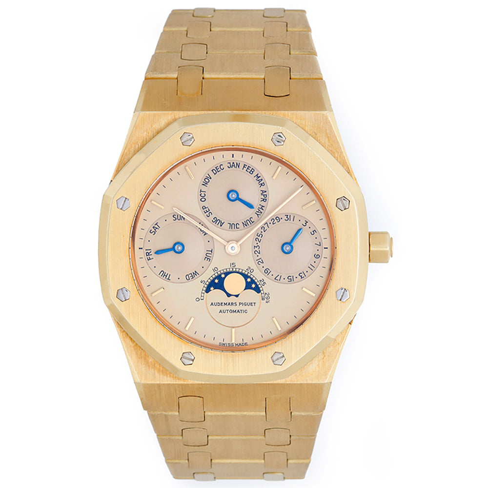 Audemars Piguet Royal Oak Quantieme Perpetual Calendar Men's 18k Yellow Gold Watch 25654BA.0.0944BA.