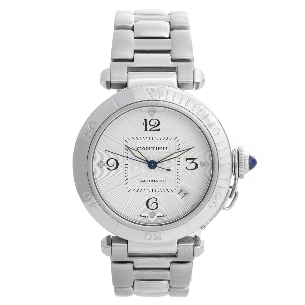 Cartier Pasha Steel Men's 38mm Automatic Watch W31031H3