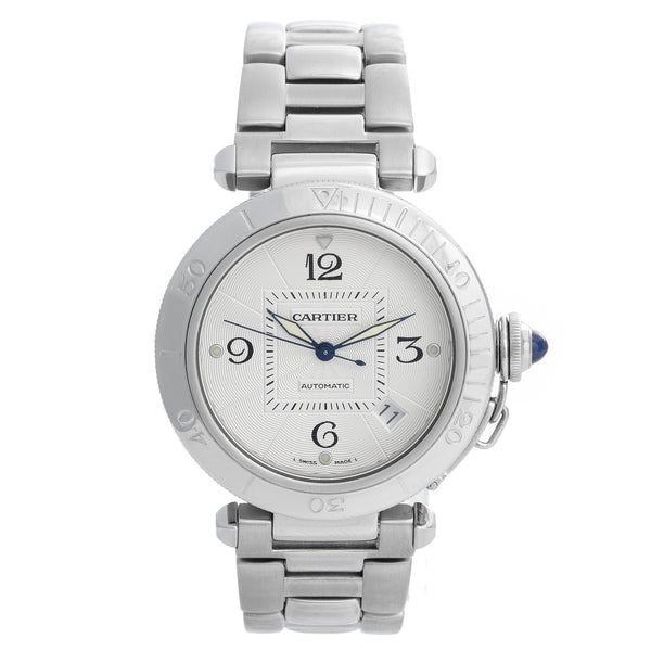 Cartier Pasha Steel Men's 38mm Automatic Watch W31031H3