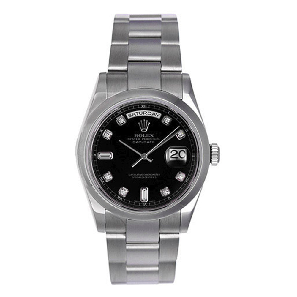 Rolex President Day-Date Men's 18k White Gold Watch 118209