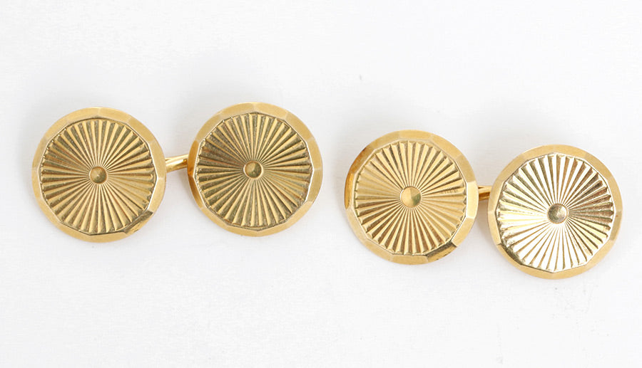 Amazing 14k Yellow Gold Cufflinks