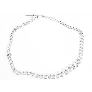 Vintage Silver Pocket Watch Chain or Necklace – Image 2