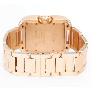 Cartier Tank Anglaise 18k Yellow Gold Large Men's Watch WT100006