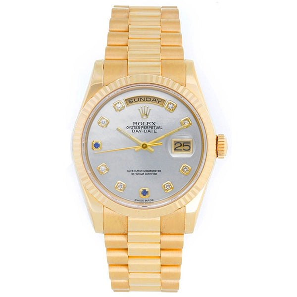 Rolex President Day-Date Men's 18k Gold Men's Watch 118238