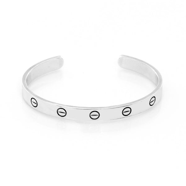 Cartier 18K White Gold Love Cuff Size 17
