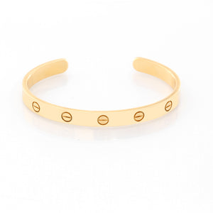 Cartier 18K Yellow Gold Love Cuff Size 17