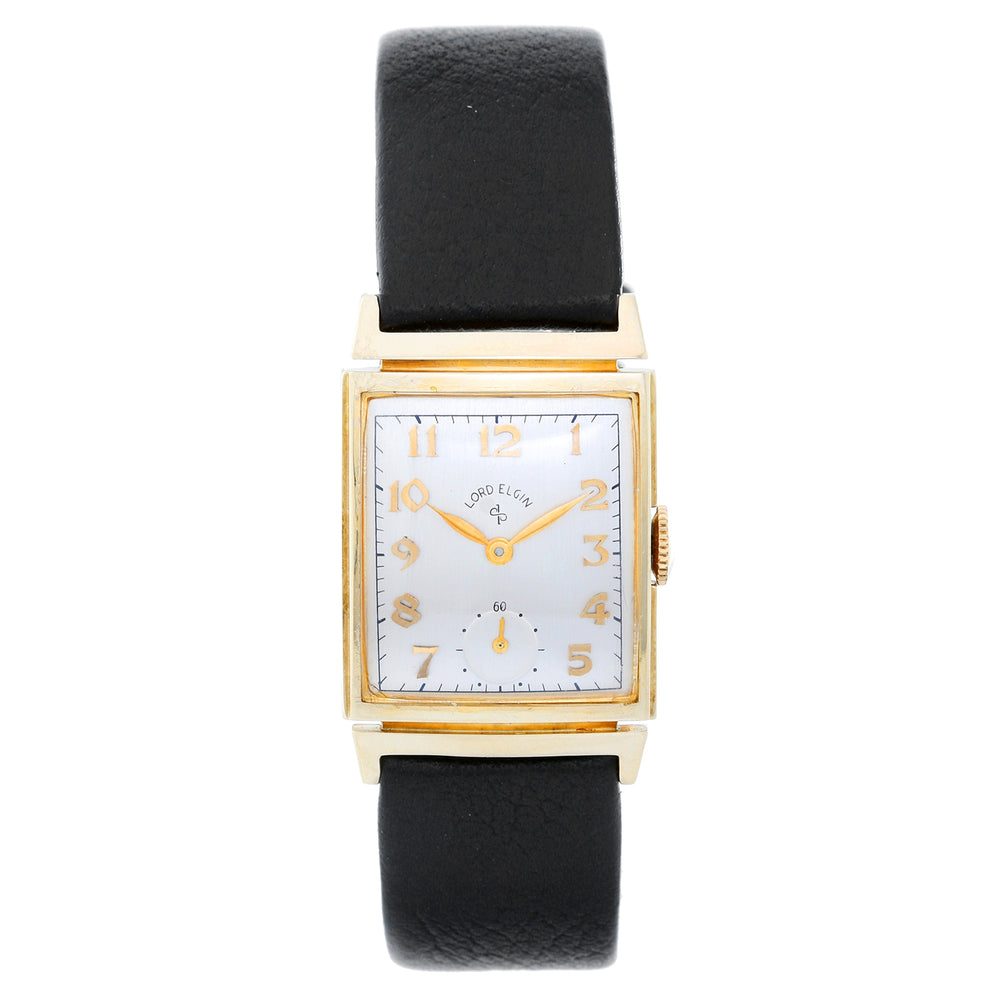 Vintage Lord Elgin 14K Yellow Gold Men's Watch