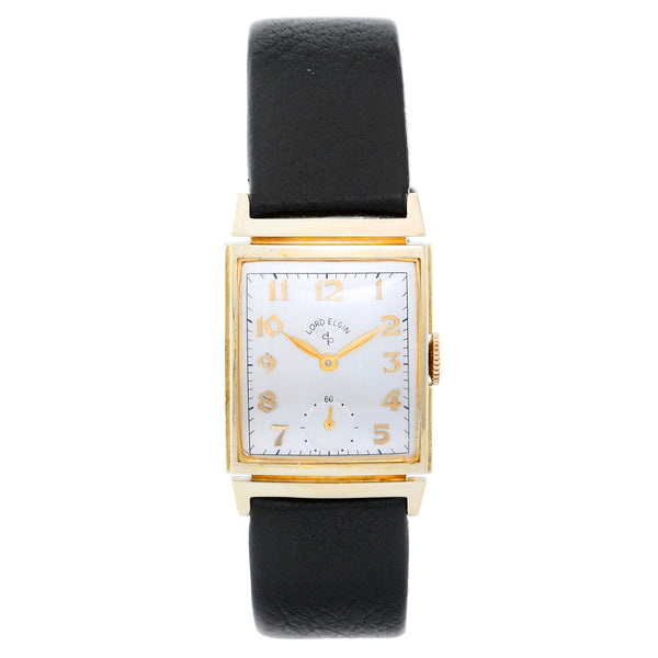 Vintage Lord Elgin 14K Yellow Gold Men's Watch