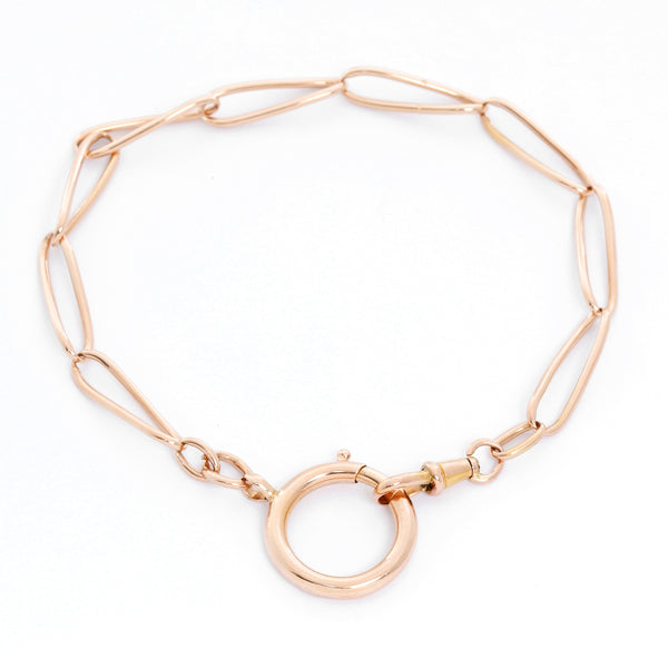 14k Rose Gold Pocket Watch Chain