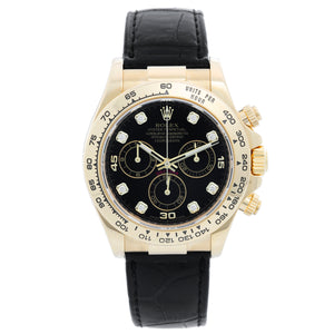 Rolex 18k Yellow Gold Cosmograph Daytona Men's Watch 116518