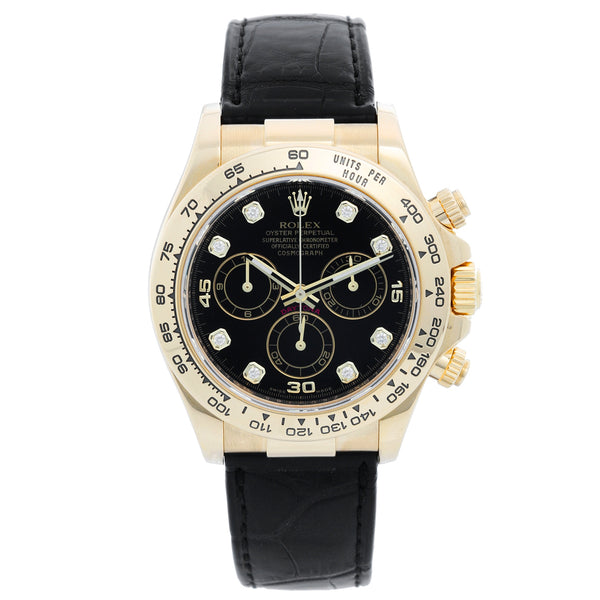 Rolex 18k Yellow Gold Cosmograph Daytona Men's Watch 116518