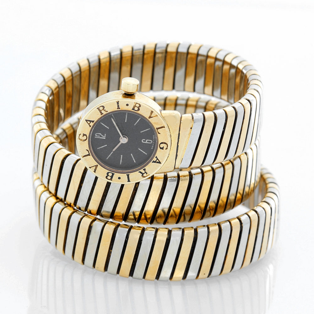 Bulgari Tubogas Ladies Two Tone Bvlgari Watch BB191T