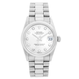Rolex President Platinum Midsize Watch 68246
