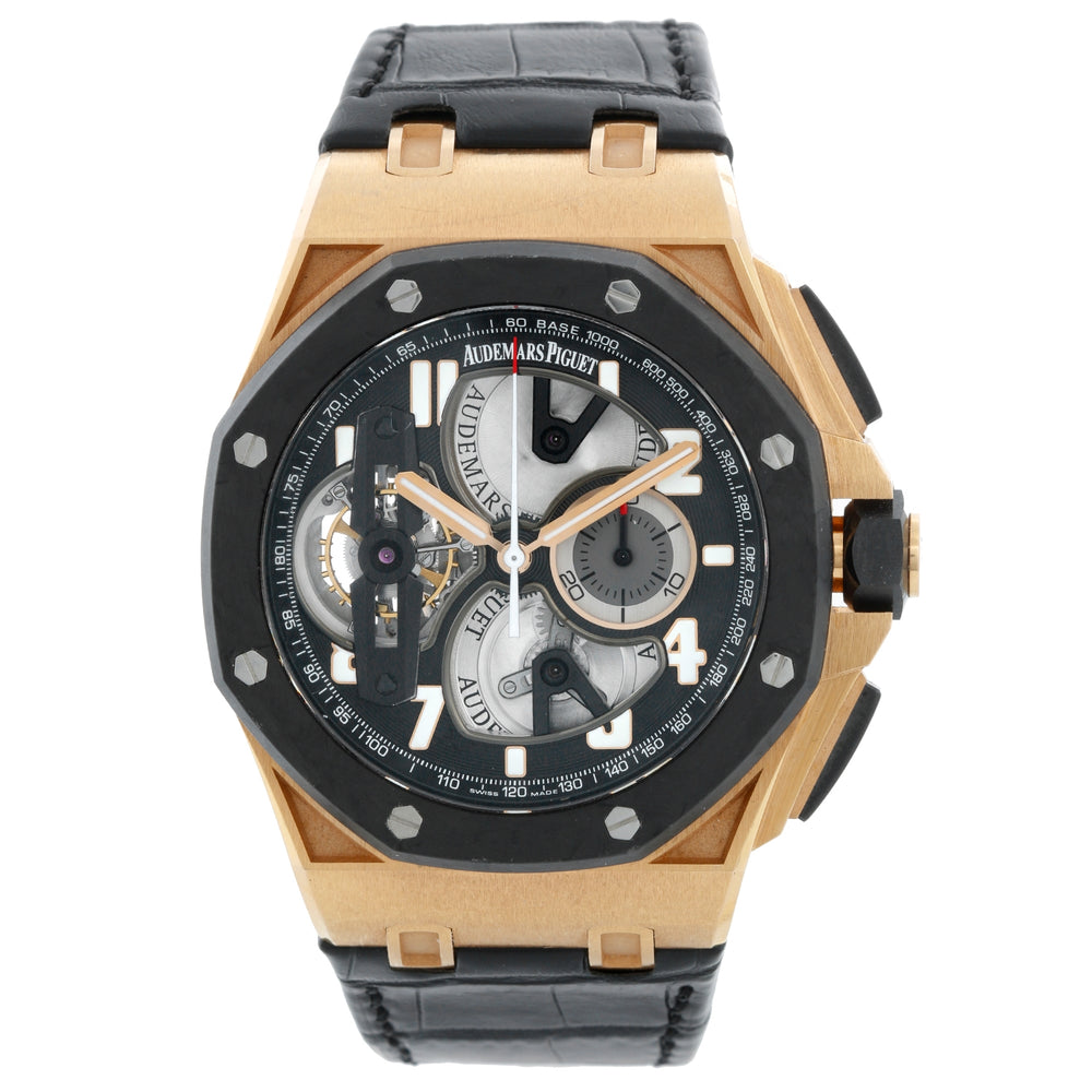 Audemars Piguet Royal Oak Offshore Tourbillon Rose Gold Mens Watch
