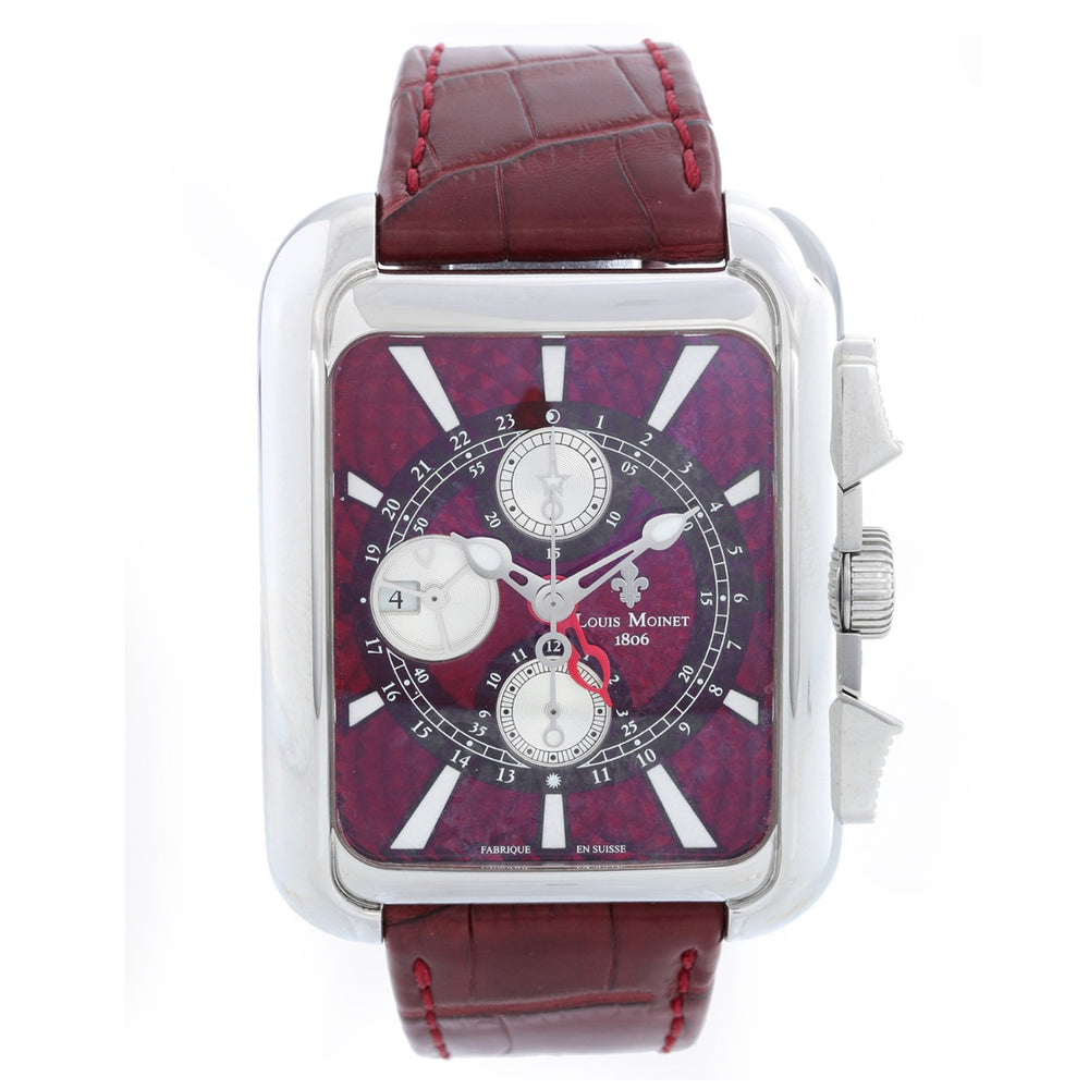 Louis Moinet Men's 40mm Twintech Automatic GMT Men's Watch LM.162.10.12