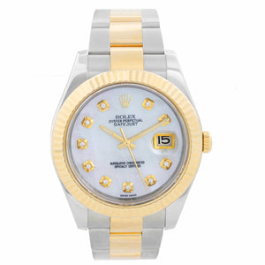 Rolex Datejust II 2-Tone 41mm 116333 Mother Of Pearl Dial Watch