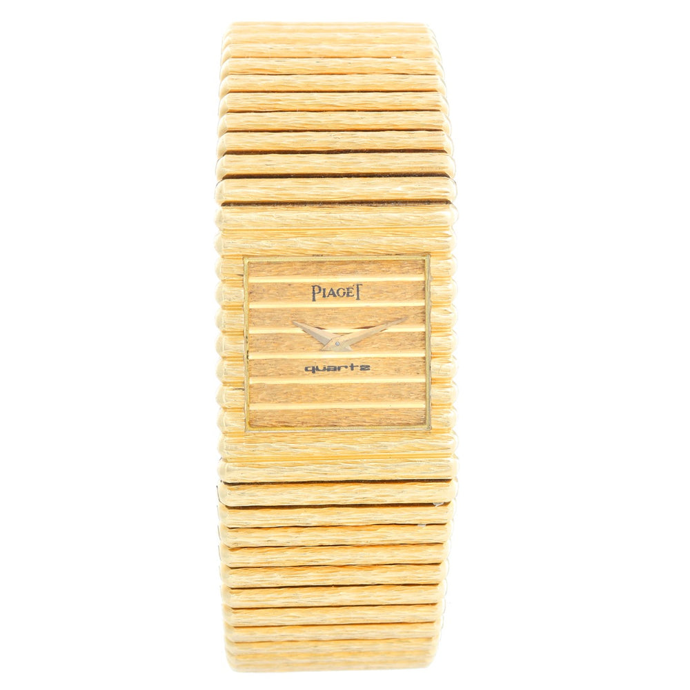 Piaget Emperador 18K Yellow Gold Bark Mens Watch