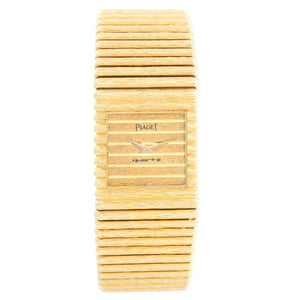 Piaget Emperador 18K Yellow Gold Bark Mens Watch