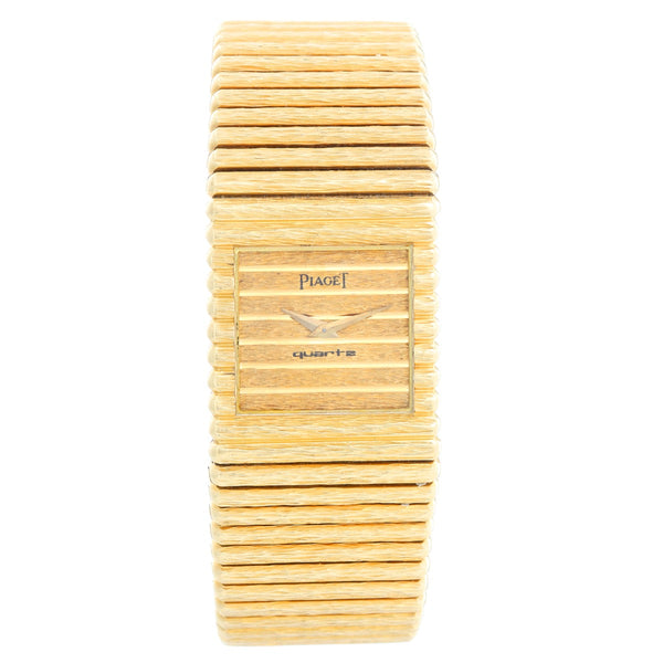 Piaget Emperador 18K Yellow Gold Bark Mens Watch