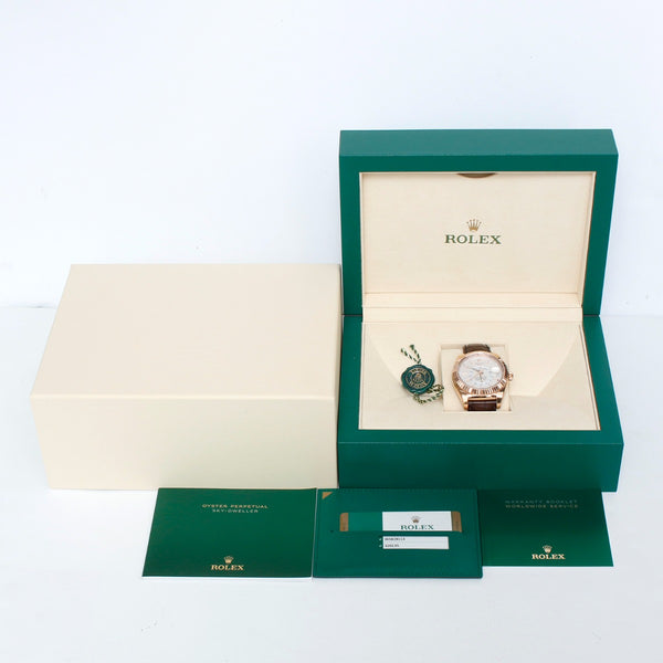 Rolex Sky-Dweller 326135 Men's 18k Rose Gold Annual Calendar GMT Watch 326135