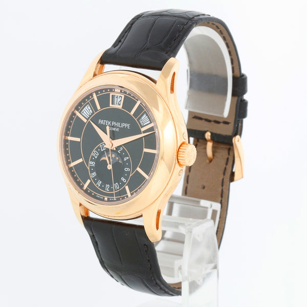 Patek Philippe Annual Calendar Men's 18k Rose Gold Moonphase Watch 5205 R-010