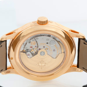 Patek Philippe Annual Calendar Men's 18k Rose Gold Moonphase Watch 5205 R-010