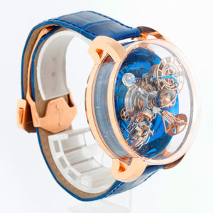 Jacob & Co. Astronomia Sky Rose Gold White Moon Men's Watch AT110.40.AA.WD.A II