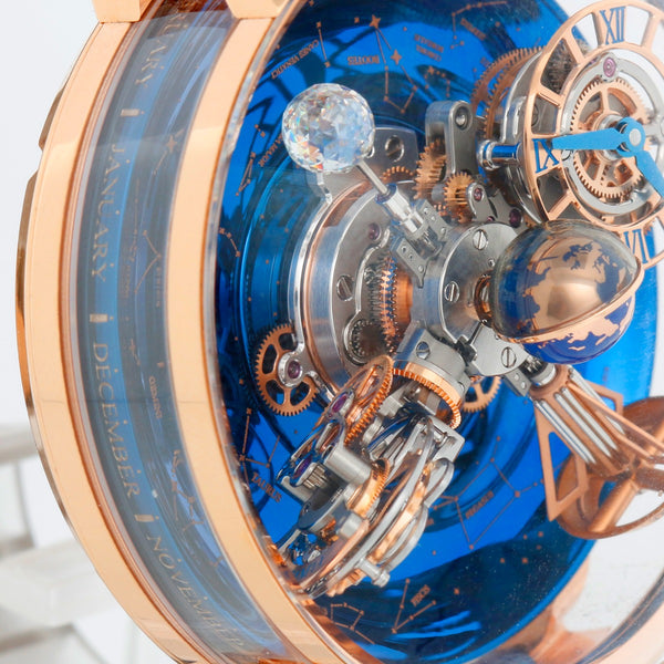 Jacob & Co. Astronomia Sky Rose Gold White Moon Men's Watch AT110.40.AA.WD.A II