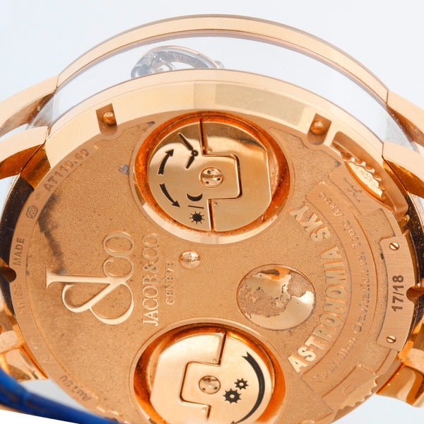 Jacob & Co. Astronomia Sky Rose Gold White Moon Men's Watch AT110.40.AA.WD.A II
