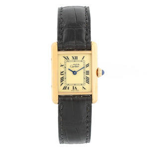 Must de Cartier Tank Vermeil Plaque Quartz Watch
