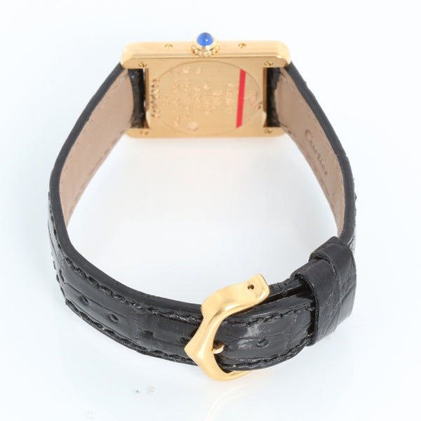 Must de Cartier Tank Vermeil Plaque Quartz Watch