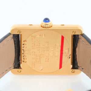 Must de Cartier Tank Vermeil Plaque Quartz Watch