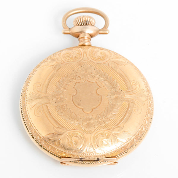 Waltham Antique 17 Jewels Large  Mens Gold Filled Pocket Watch