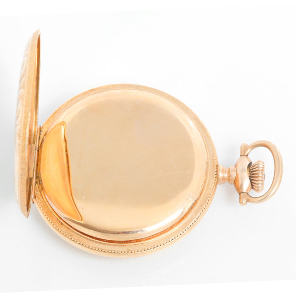 Waltham Antique 17 Jewels Large  Mens Gold Filled Pocket Watch