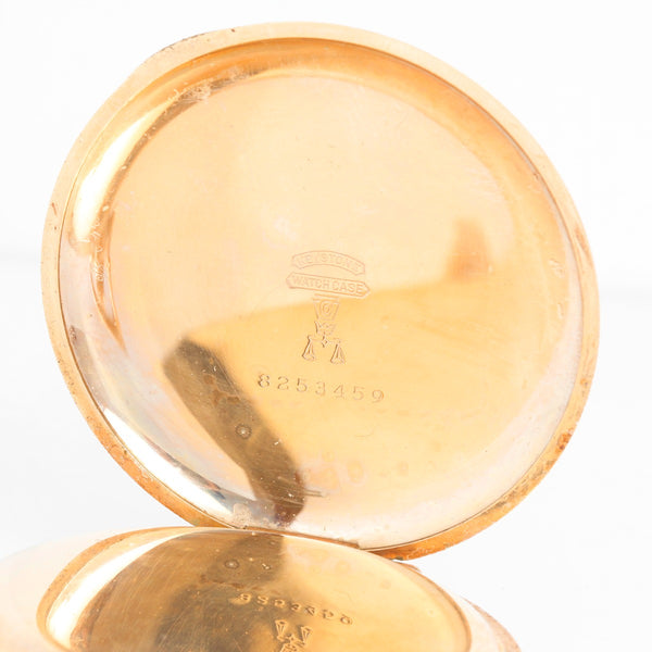 Waltham Antique 17 Jewels Large  Mens Gold Filled Pocket Watch