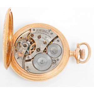 Waltham Antique 17 Jewels Large  Mens Gold Filled Pocket Watch