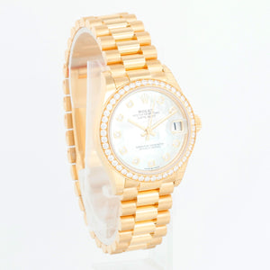 Rolex Datejust Midsize President 18K Yellow Gold Watch 278288RBR